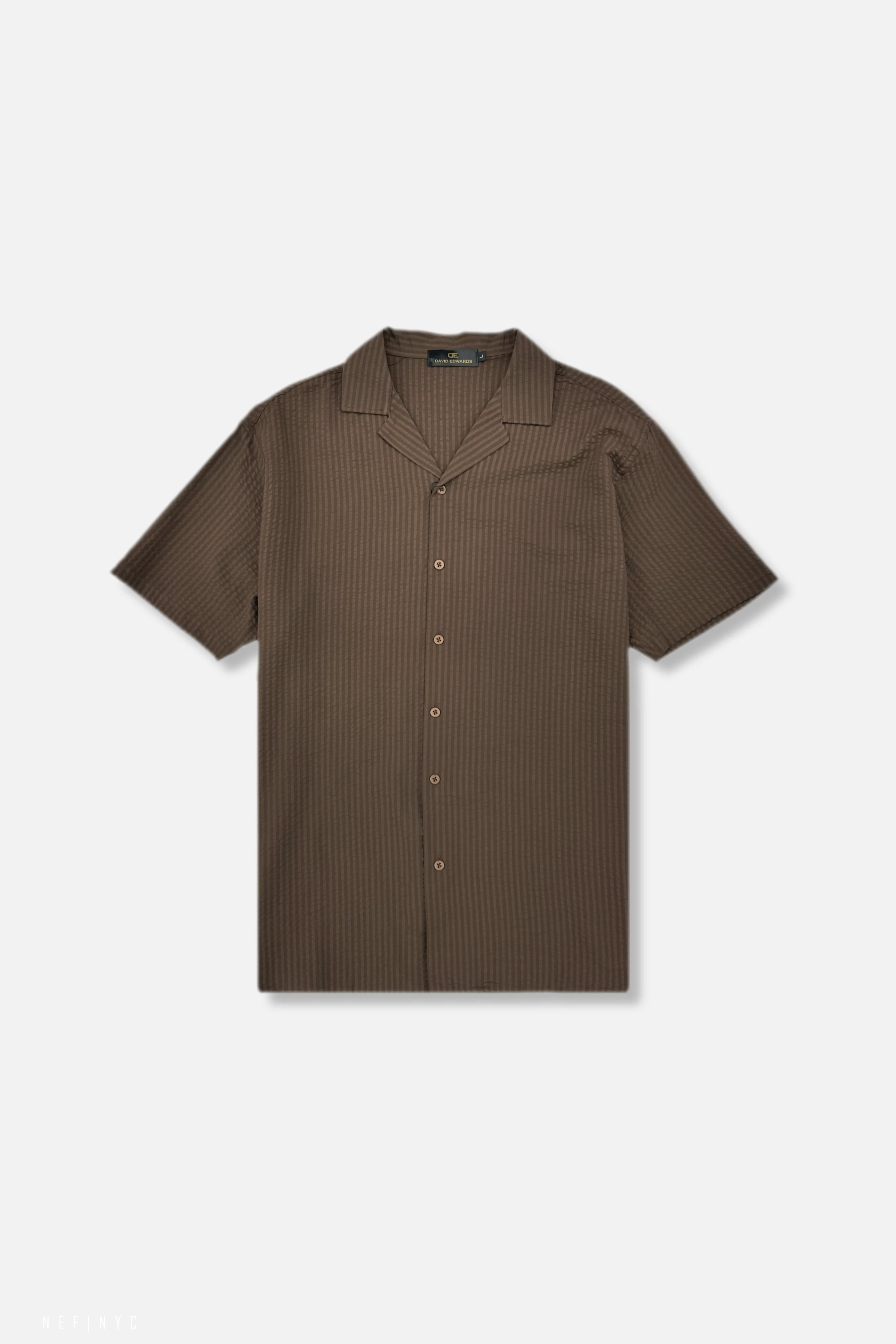 Darnold Seersucker Revere Collar Shirt Active clothing