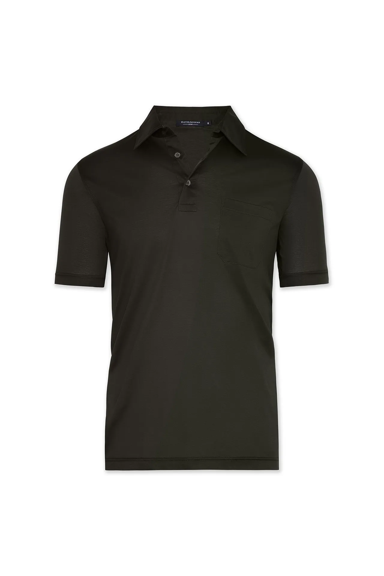 Anti Odor Technology David August Mercerized Cotton Polo Olive