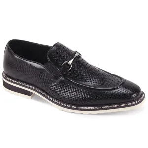 Giovanni Black and White Slip On Ventilated Footbed