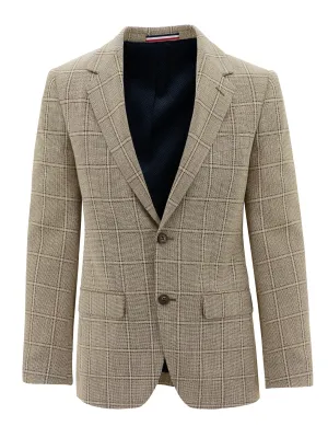 Parker Beige Checked Sports Jacket New Cut