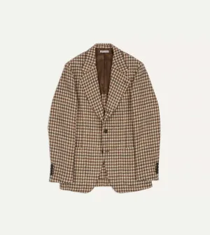 Ecru Gun Club Check Tweed Blazer Non Restrictive Mobility