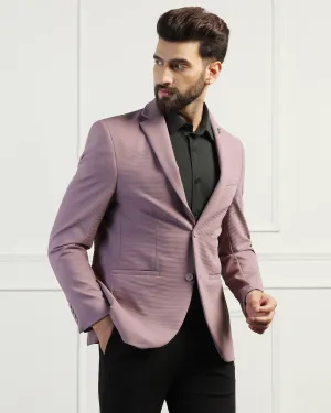 Sleek Casual Windproof Inner Layer TechPro Formal Dusty Pink Stripe Blazer - Fiesta