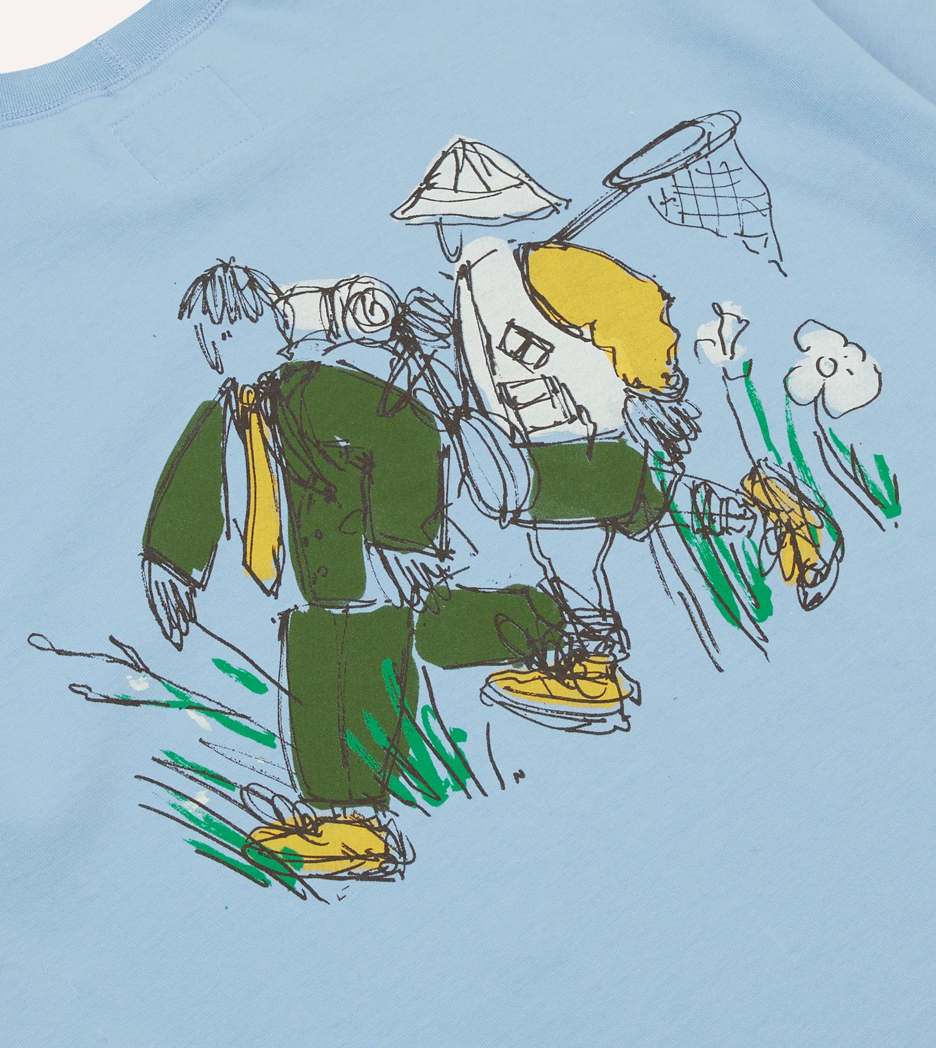 Drake??s and New Balance Blue Graphic T-Shirt Weekend Comfort Wear Quick-Drying Shirt