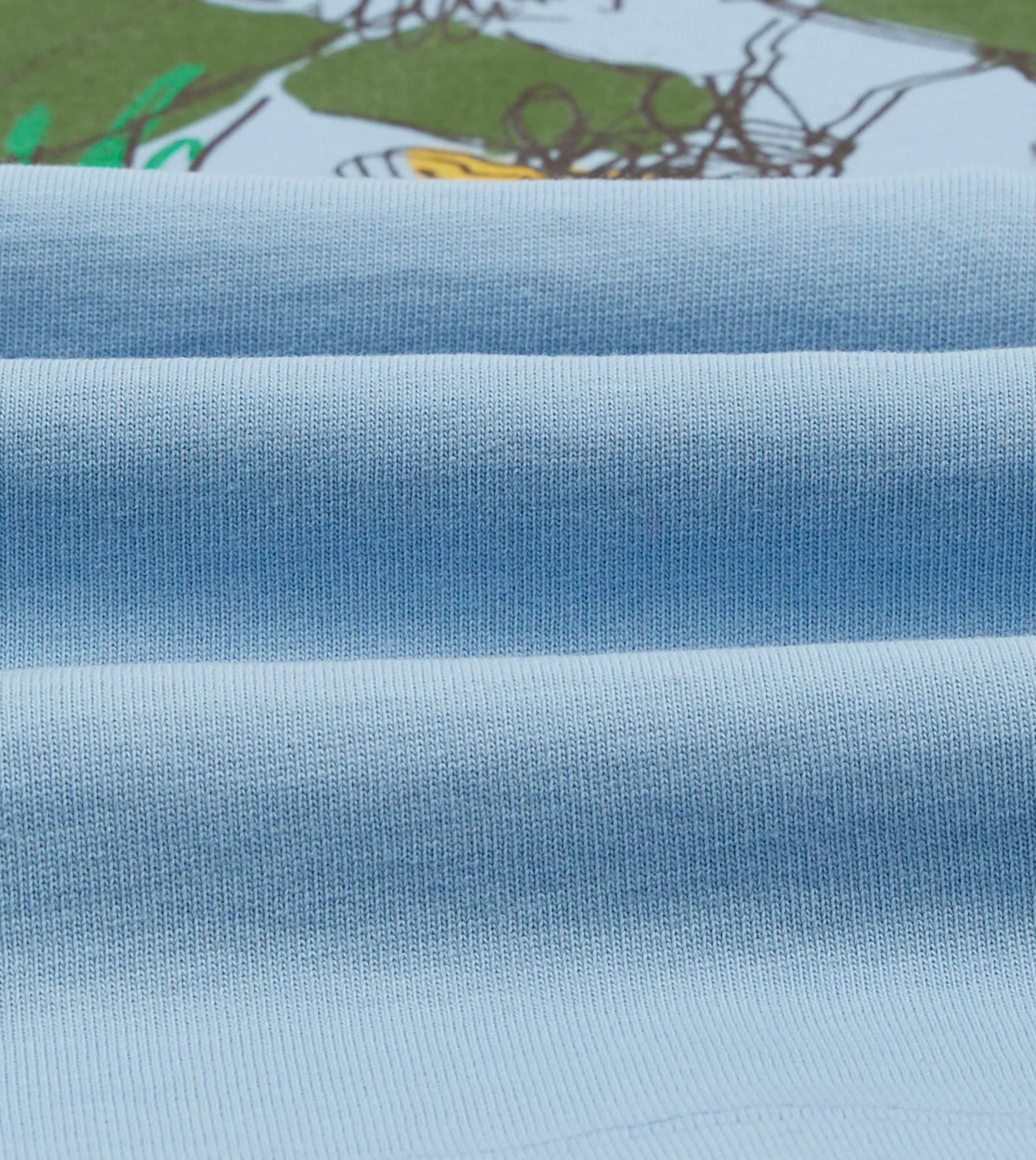 Anti Odor Treatment Yarn Dyed Fabric Drake??s and New Balance Blue Graphic T-Shirt