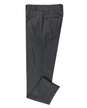 Gurkha Pant in Vitale Barberis Canonico - Flannels Grey Low Profile Design