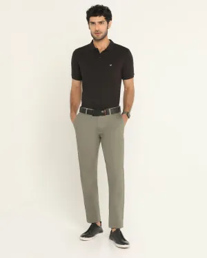 Slim Fit B-91 Casual Olive Solid Khakis - Kiler Flexible Cut