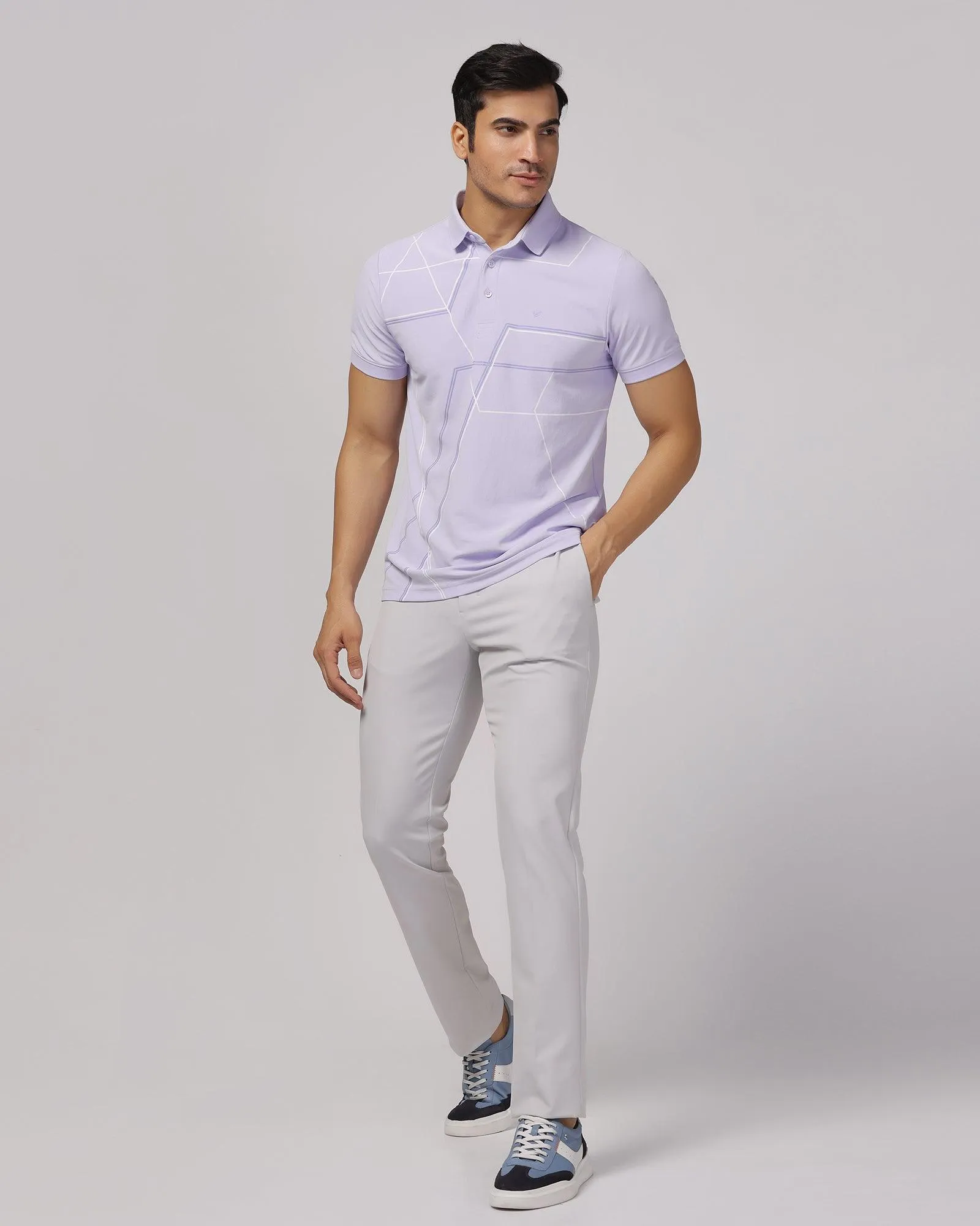 TechPro Slim Fit B-91 Formal Light Grey Solid Trouser - Blackbird Outdoor activities