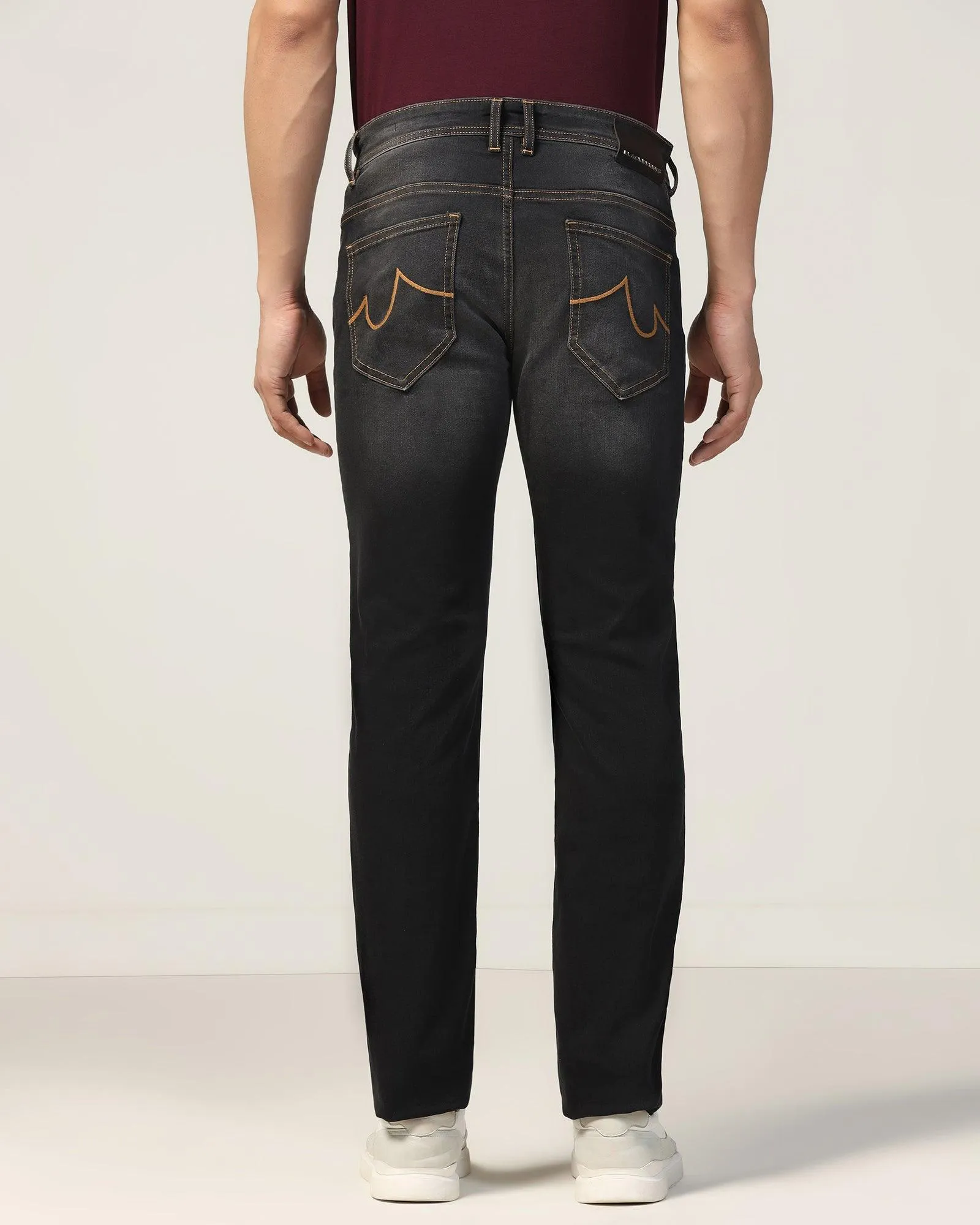 Superflex Slim Yonk Fit Black Jeans - Ambros Artist Vibe Comfy Everyday Loose