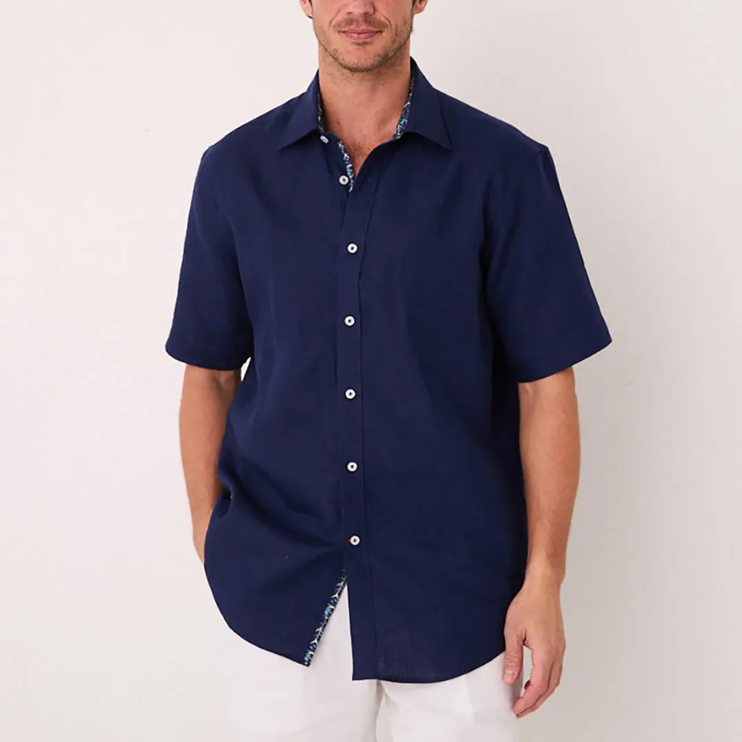 Kid Play Inserch SS Linen Shirt SS717-00036 Ink