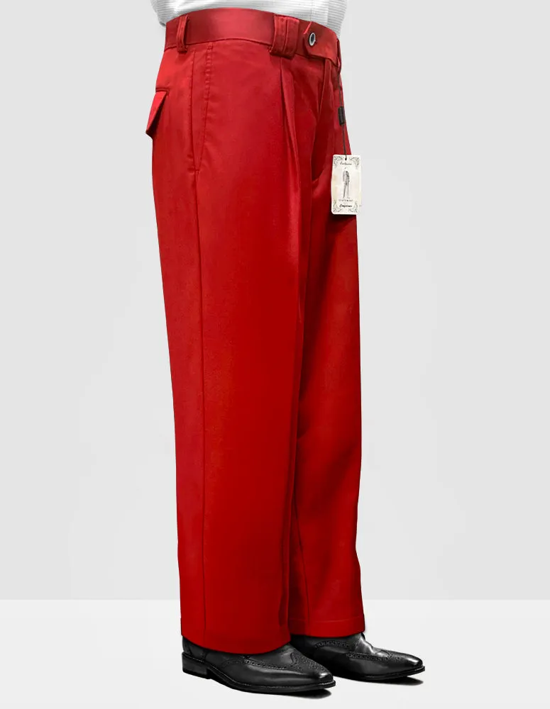 Flattering Comfort RED WIDE LEG DRESS PANTS