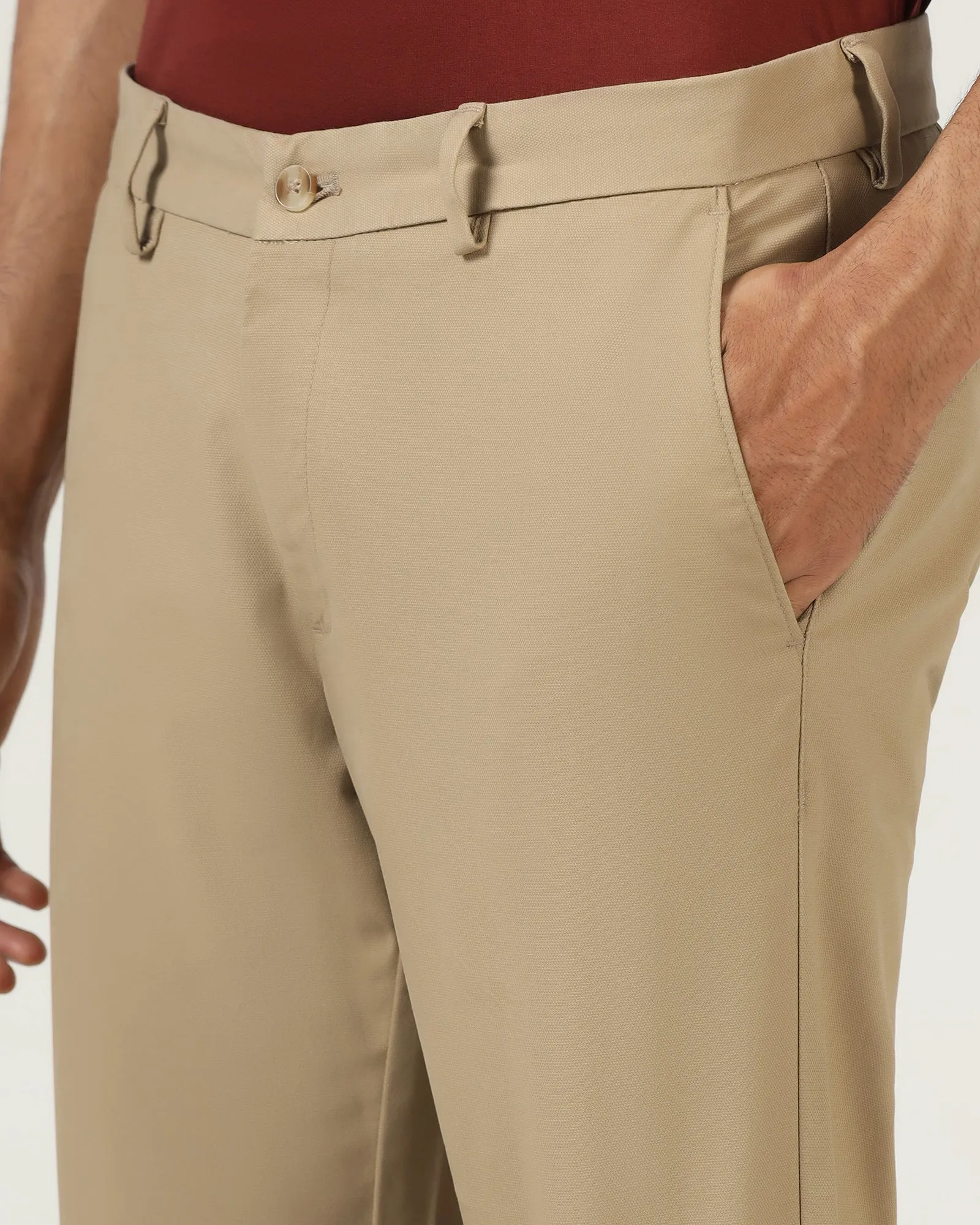 Gusseted Crotch Khaki Textured Khakis - Karis