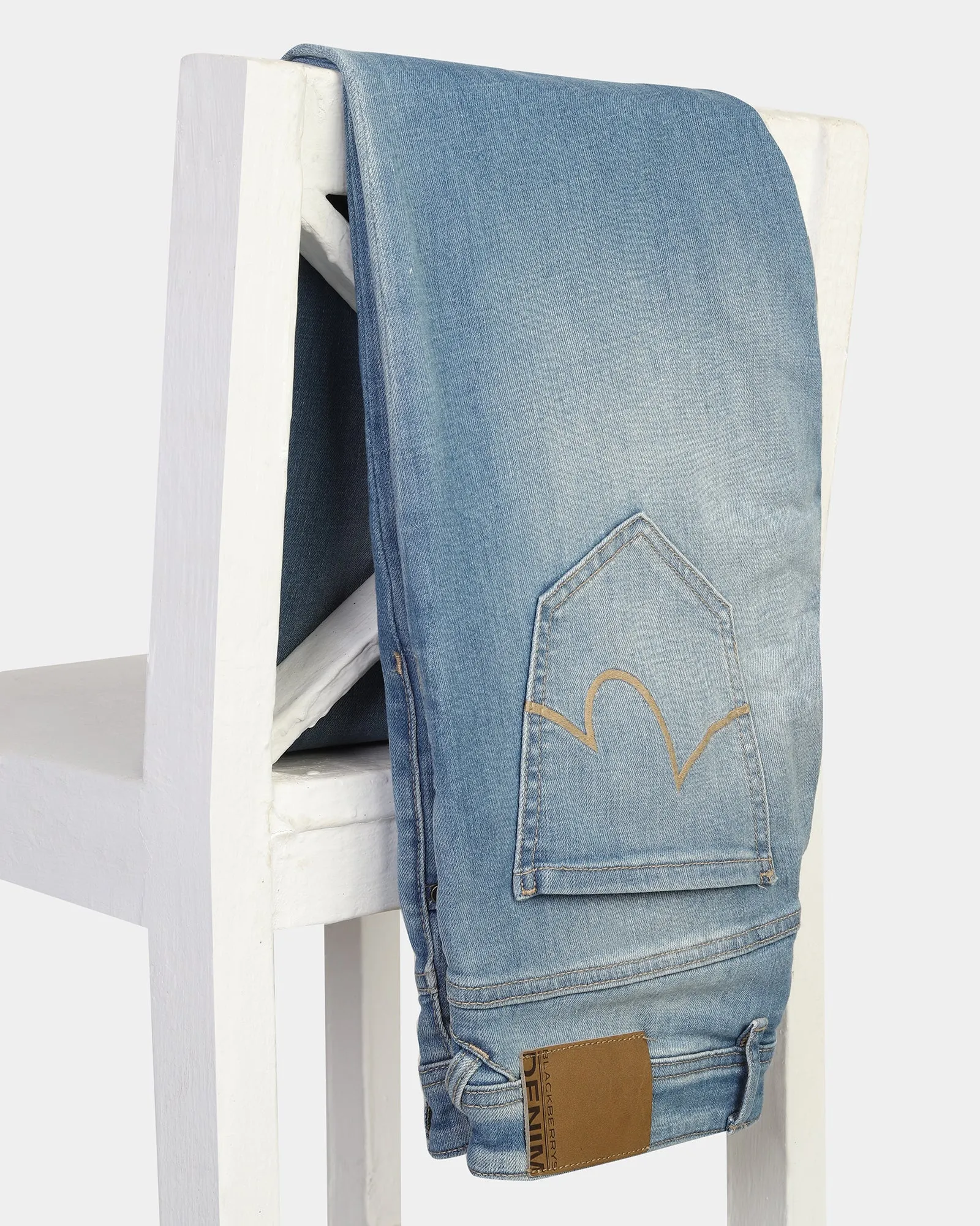 Superflex Straight Comfort Duke Fit Indigo Jeans - Darius Modern Minimalist Stretch Chill Mode