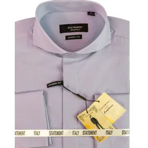 Classy Detail Party Ready Gliese Collection: Lavender Modern Fit Dress Shirt with French Cuffs