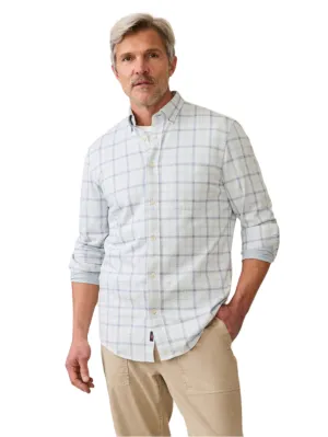 Coastline Knit Shirt - Hidden Lake Plaid Collapsible Hood