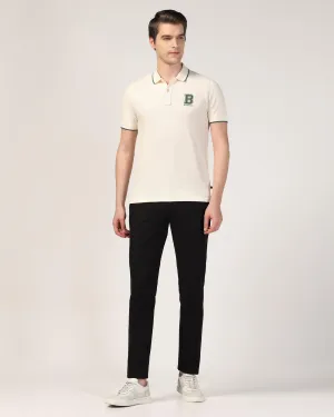 Office Wear Seasonal Wear Slim Fit B-91 Casual Black Solid Khakis - Mint