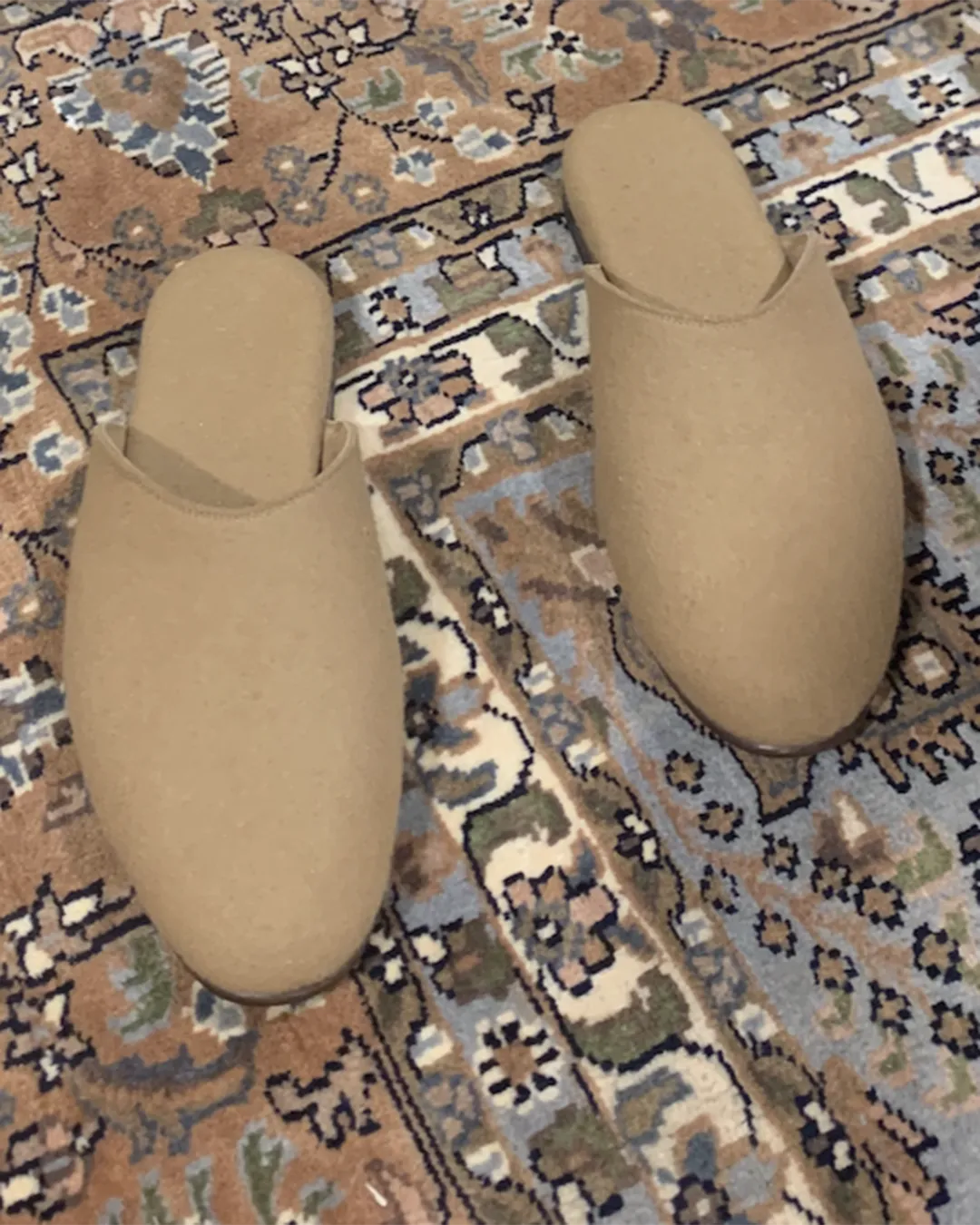 Suede-Cashmere Slippers Thermal Insulation Stud Cool