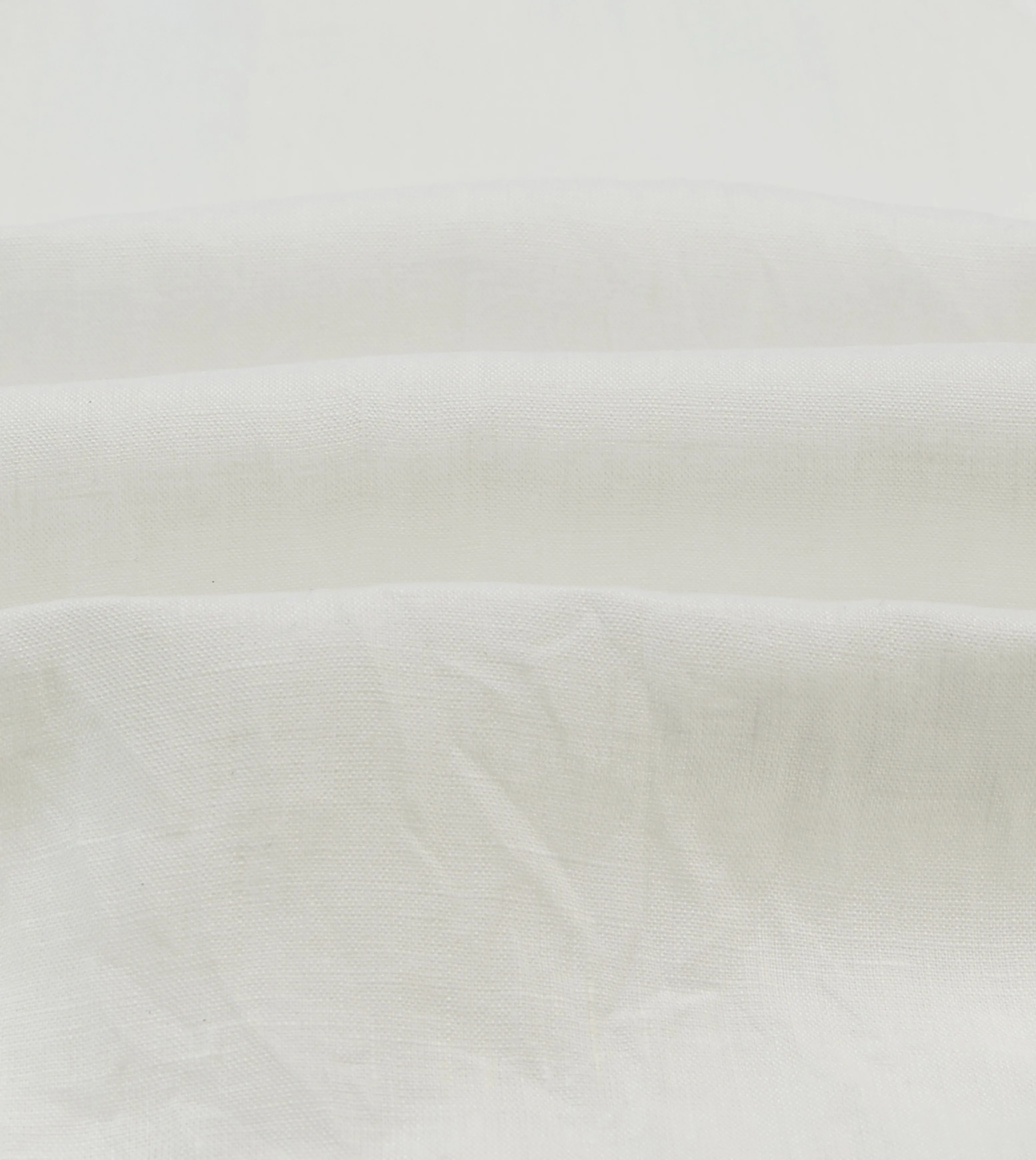 Anti Static Treatment Ecru Linen Spread Collar Shirt