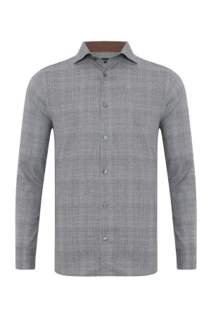 Cotton Sportshirt - Grey Meeting Ready Relax Vibe
