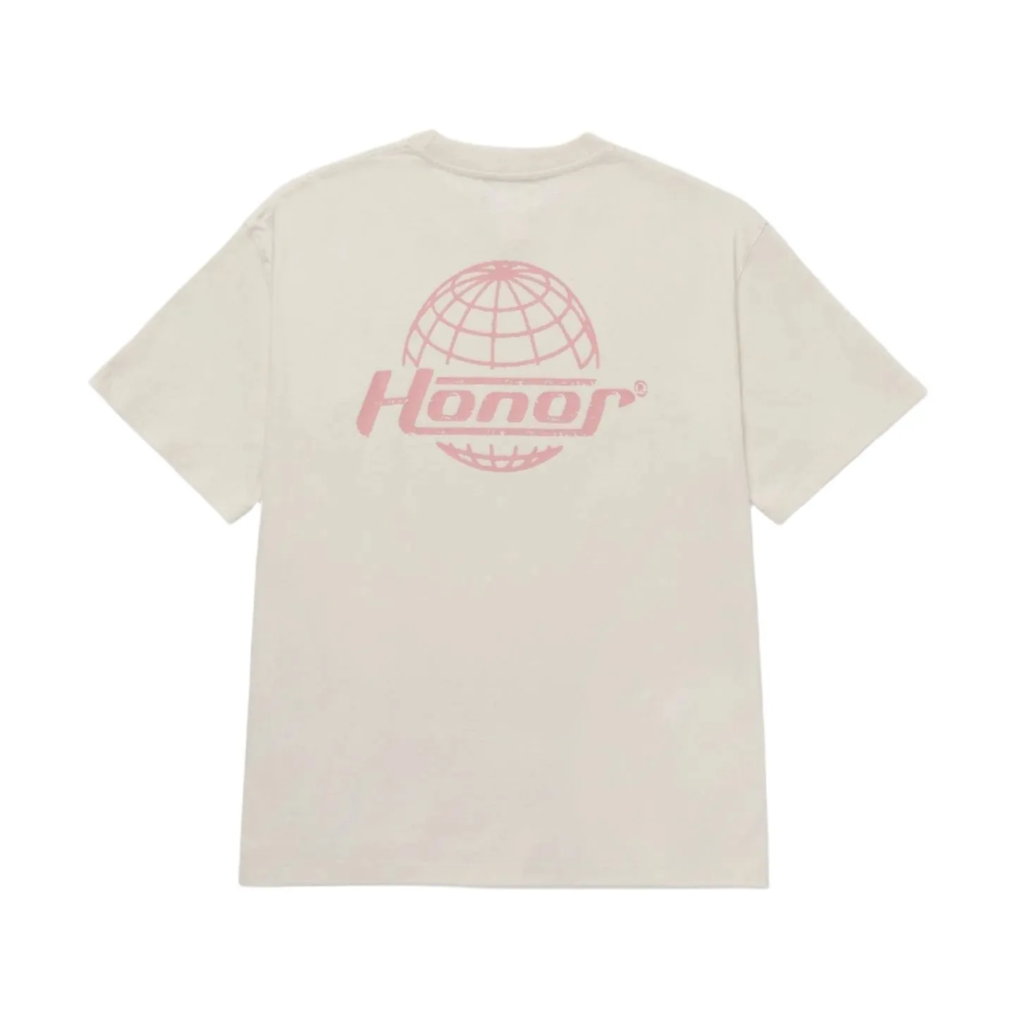 Globe Logo Tee - Cream Easy Look