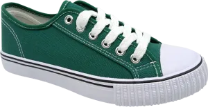 Modern Tread Fast Slip Green Lace Up Classic Canvas Men's Shoes SP643