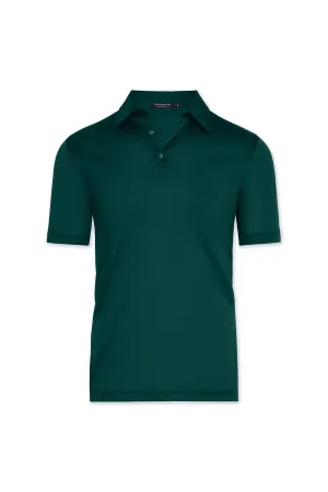 Sporty Elegance Premium Quality David August Mercerized Cotton Polo Arcadia Green