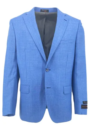 Minimal Detail Fire Retardant Treated Fabric Tiglio Luxe Sky Blue Dolcetto Modern Fit, Pure Wool Jacket TL10712/331