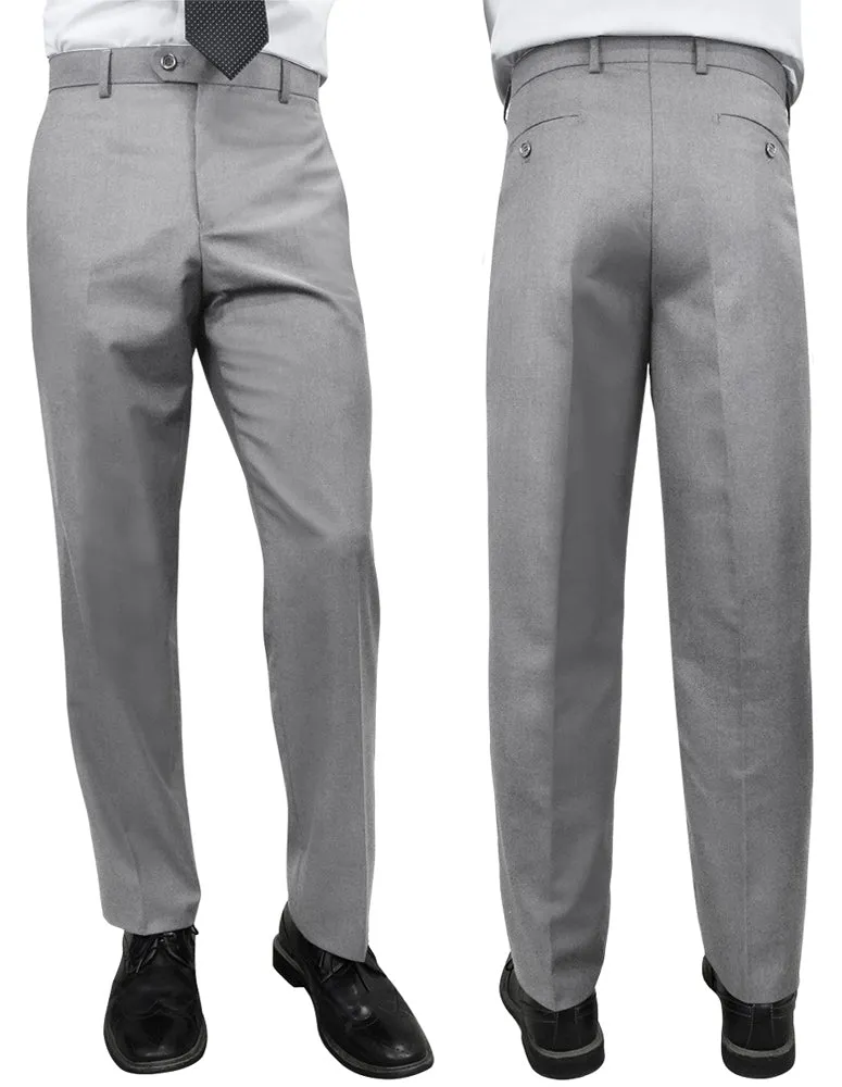 GREY SLIM FIT DRESS PANTS slim cut