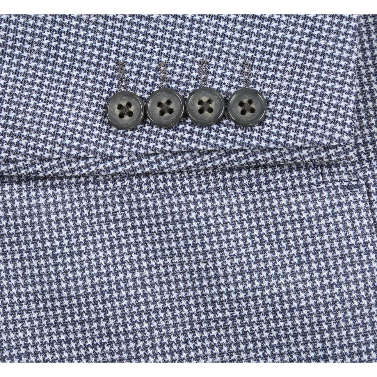 Stretch Fabric Pellagio Men's Half Canvas Blazer Blue PS25-11