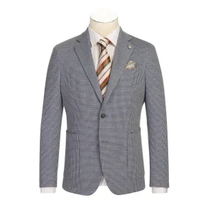 All Day Comfort High Visibility Trim Pellagio Men's Half Canvas Blazer Blue PS25-11