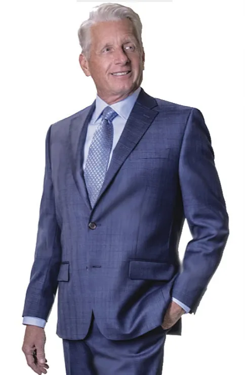 Ultra Soft Brushed Interior Petrocelli Sully Coat in Blue Plaid