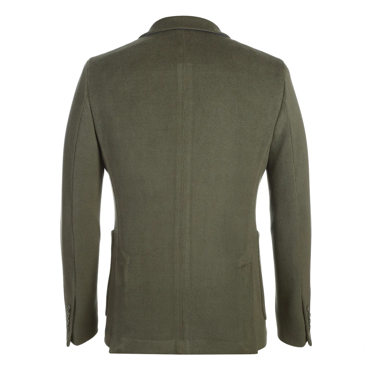 Pellagio Men's Half Canvas Blazer Olive PF24-8 Abrasion Resistant Shell