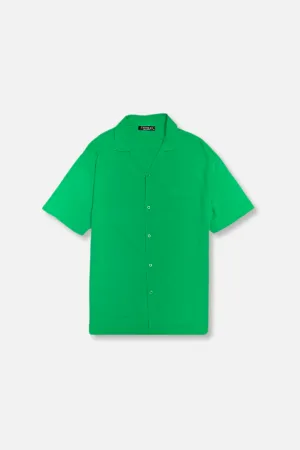 Leather Core Neat Edge Talbert Revere Collar Shirt