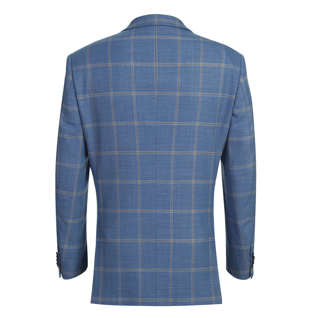 Alessandro Vitello by Renoir Classic Fit Wool Blue Blazer 565-15 Durable Outer Shell