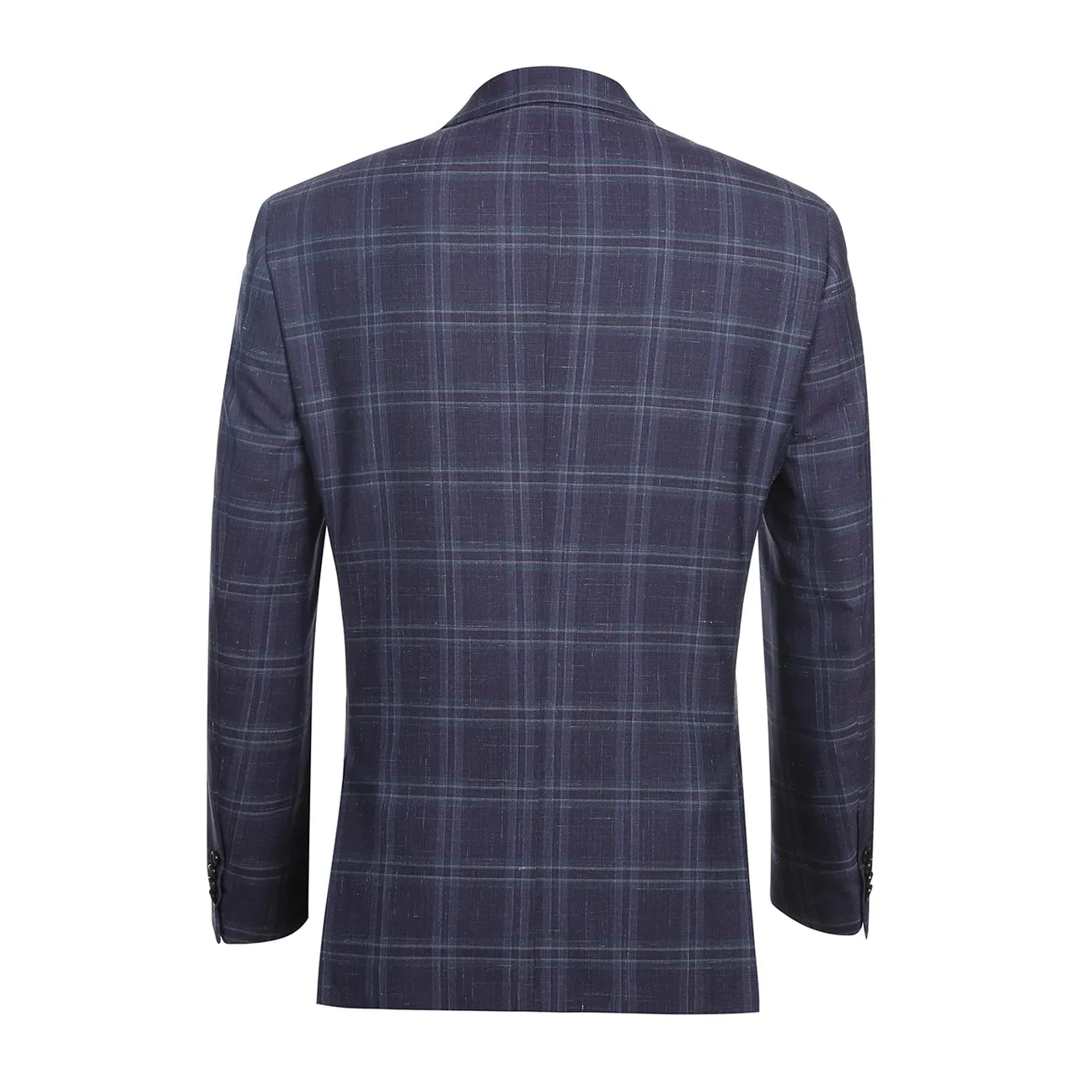 Alessandro Vitello by Renoir New Slim Fit Wool Blazer Purple Blue 565-6 Heavyweight Fabric