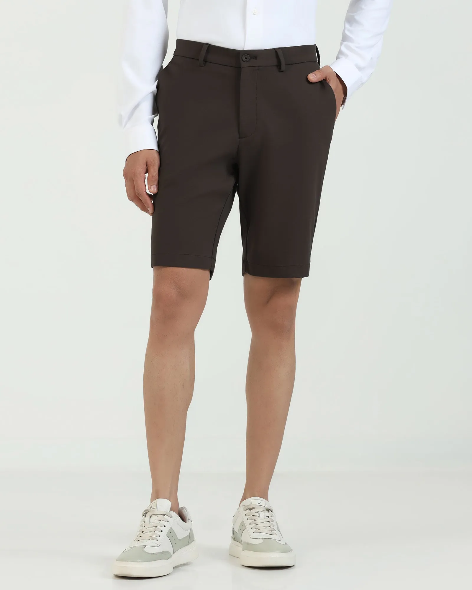 TechPro Casual Mouse Solid Shorts - Serry Soft Elastic