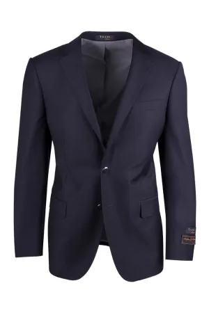 Tiglio Luxe Novello Navy Blue, Modern Fit, Pure Wool Blazer TIG1002 Frictionless Inner Layer