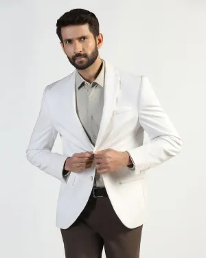Rugged Comfort Midweight Layer TechPro Formal White Solid Blazer - Explore