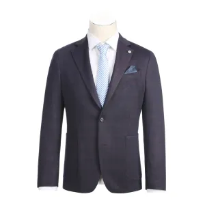 Pellagio Men's Half Canvas Blazer Gray Blue PF23-9 Temperature control