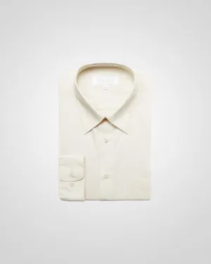 MARQUIS OFF-WHITE MEN'S SLIM FIT DRESS SHIRT City Exploration Durable Button Closures