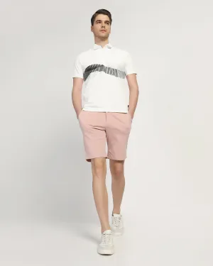 dress shirt TechPro Casual Dusty Pink Solid Shorts - Serry
