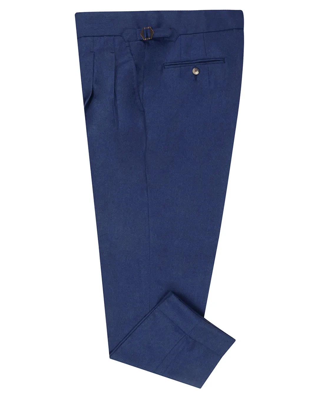 VBC Super 120's Flannel Dark Sapphire Blue Double Stitched Seams HighDensityWeave