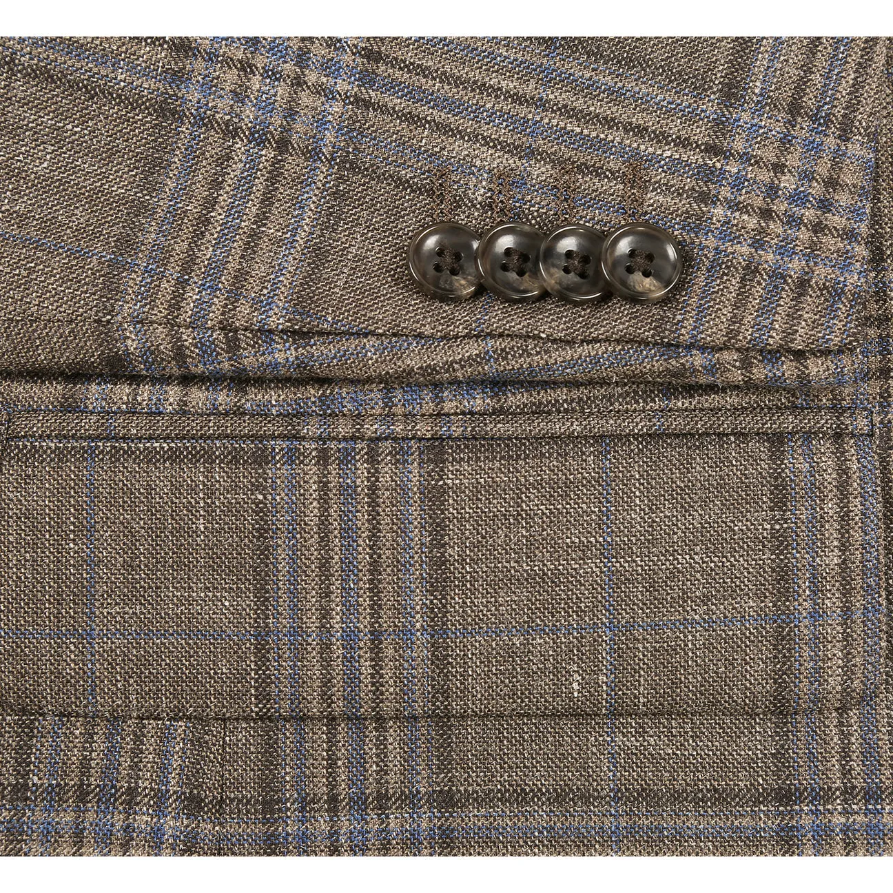 Alessandro Vitello by Renoir New Slim Fit Wool Brown Blazer 565-18 UV Protective Layer