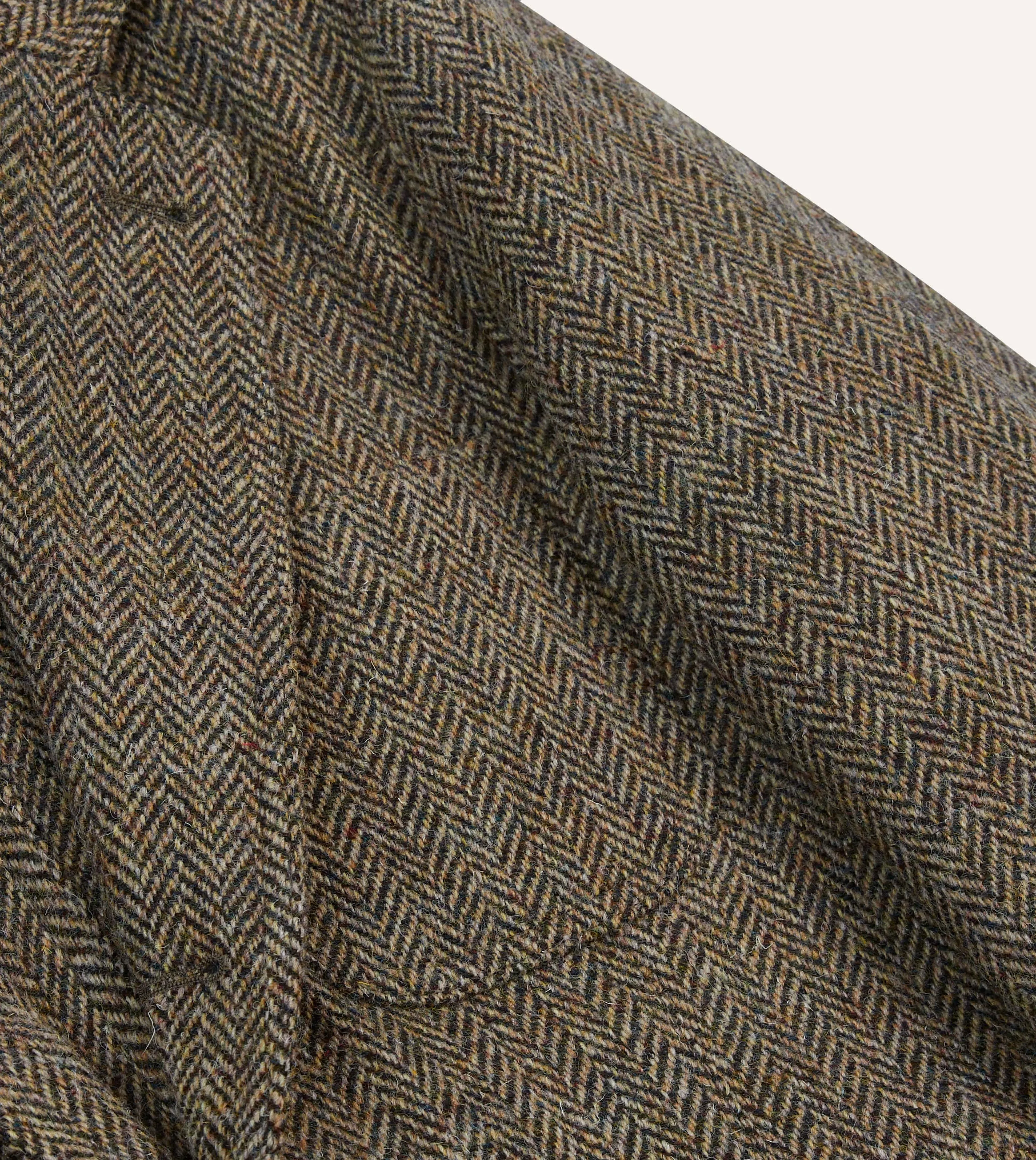 Olive Herringbone Harris Tweed Games Blazer Mk. VII Bold Statement