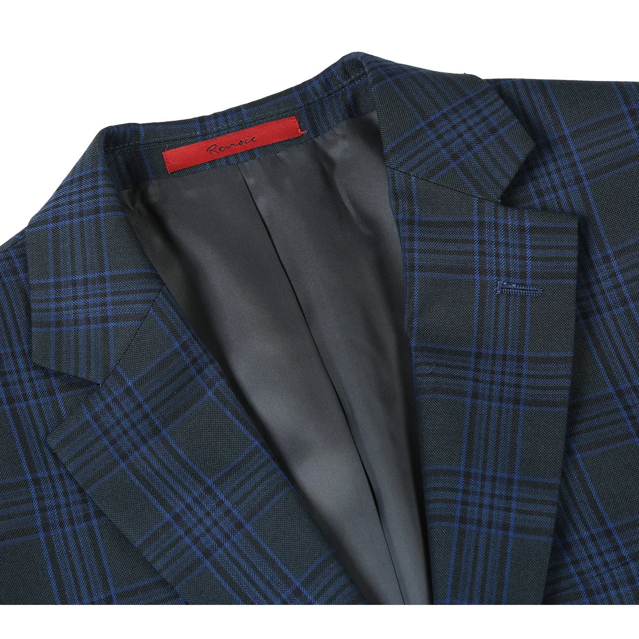 Alessandro Vitello by Renoir New Slim Fit Navy Blazer 294-23 Multi Pocket Design Adjustable Fit Design