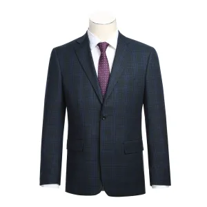 Alessandro Vitello by Renoir New Slim Fit Navy Blazer 294-23 Convertible Sleeves Sunday Walk Style