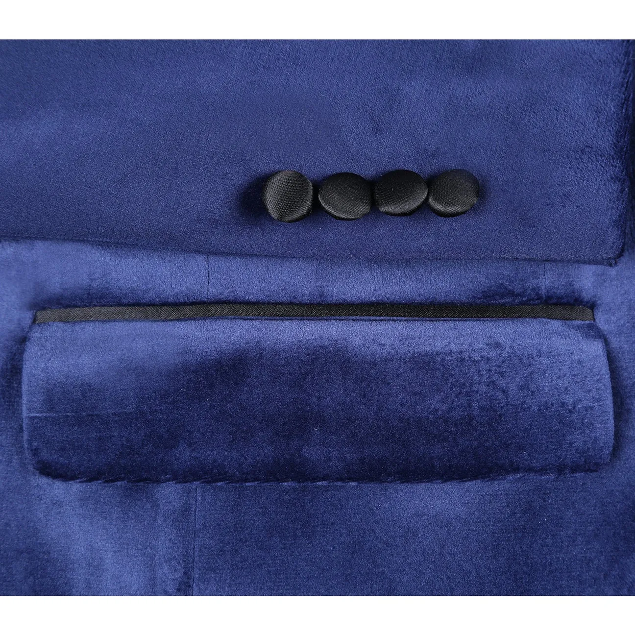 Alessandro Vitello by Renoir Slim Fit Stretch Blue Tuxedo Blazer 290-7 Cross Ventilation Panels AntiStatic Lining