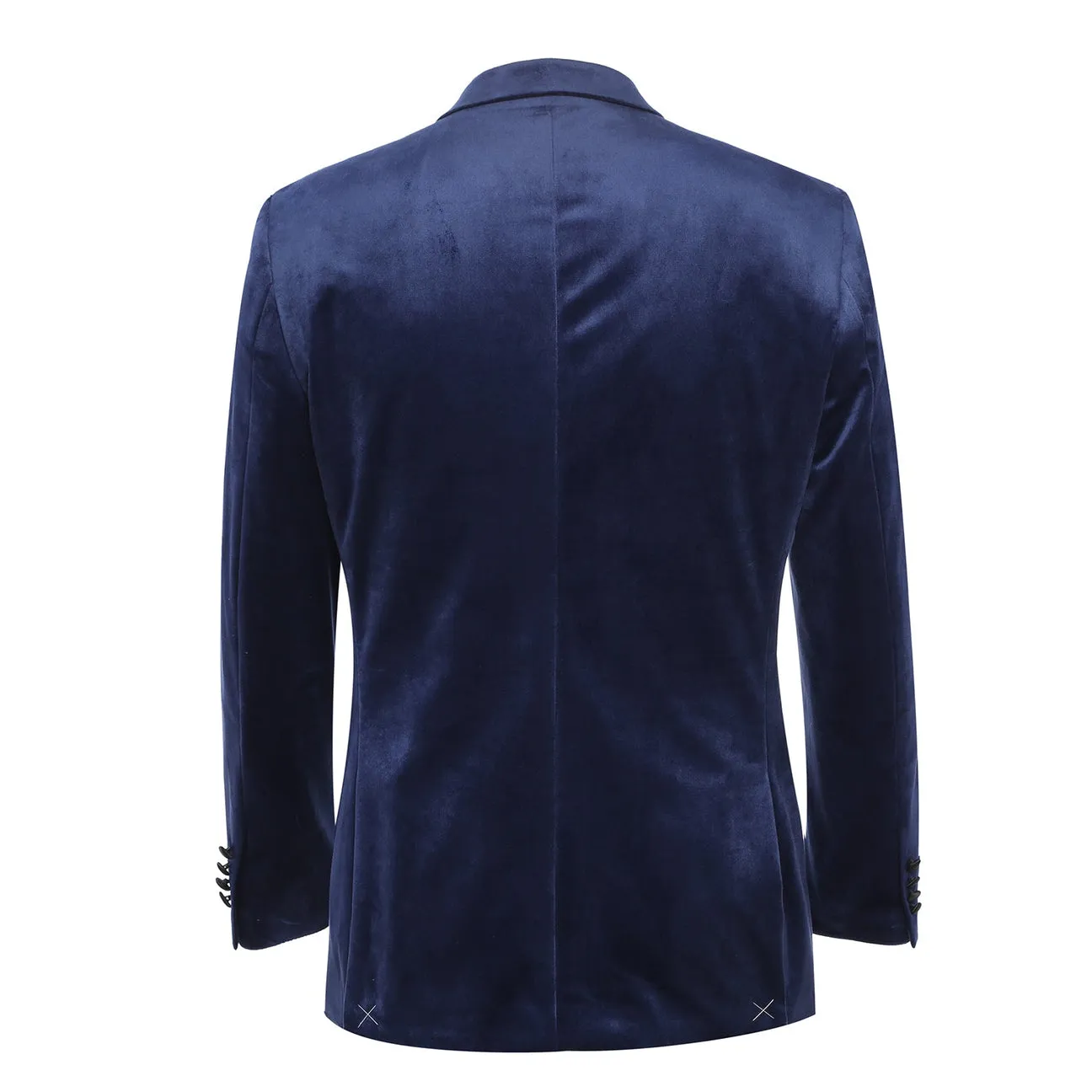 Alessandro Vitello by Renoir Slim Fit Stretch Blue Tuxedo Blazer 290-7 Casual Classic Weatherproof Seams