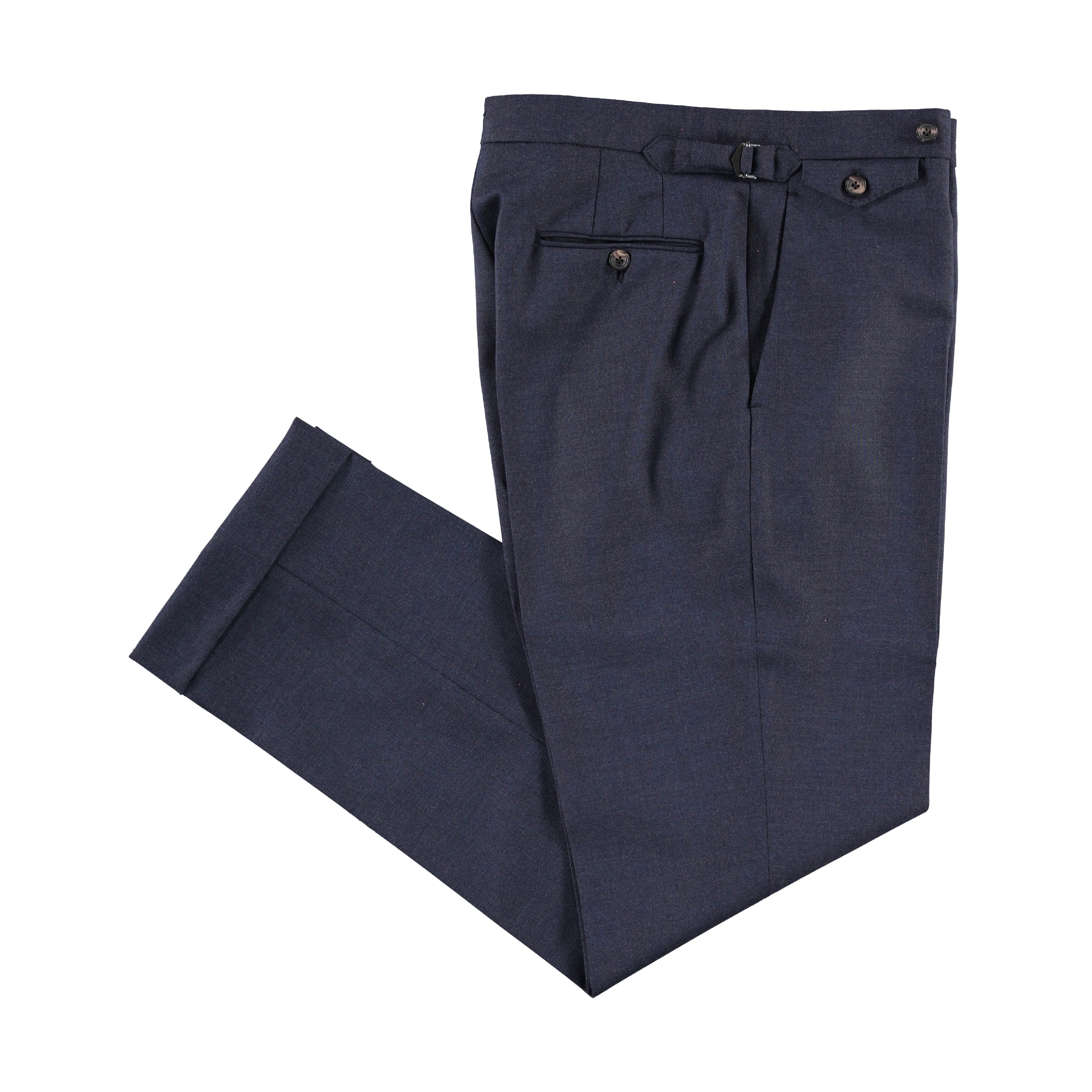 Indigo High Twist Single Breasted Waverly Suit Non Bulky Insulation No Wrinkle