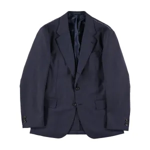 Removable Hood Indigo High Twist Single Breasted Waverly Suit