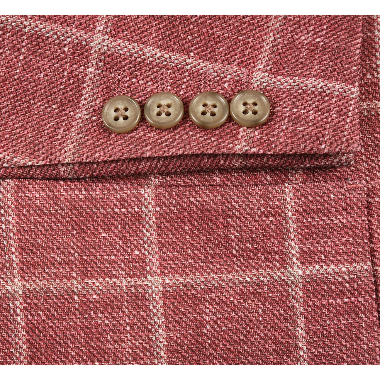 Pellagio Men's Half Canvas Blazer Crimson PS25-3 All Season Performance Weave Mild Weather